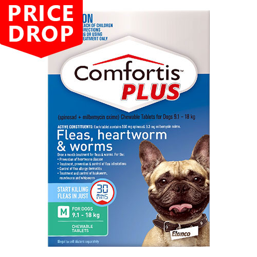 Buy Comfortis Plus Heartworm Preventative For Dogs