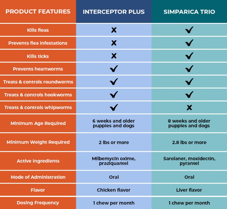 Interceptor Plus and Simparica Trio Which One is Better? BudgetVetCare Blog