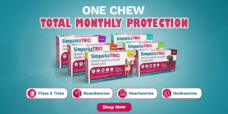 Simparica Trio Chewable Tablets for Dogs