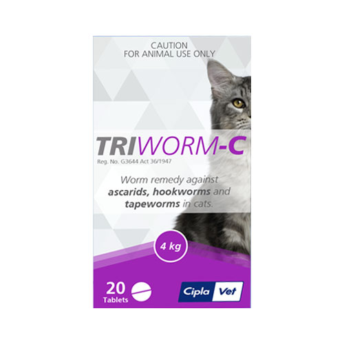 Triworm-C Tablets for Cat Supplies