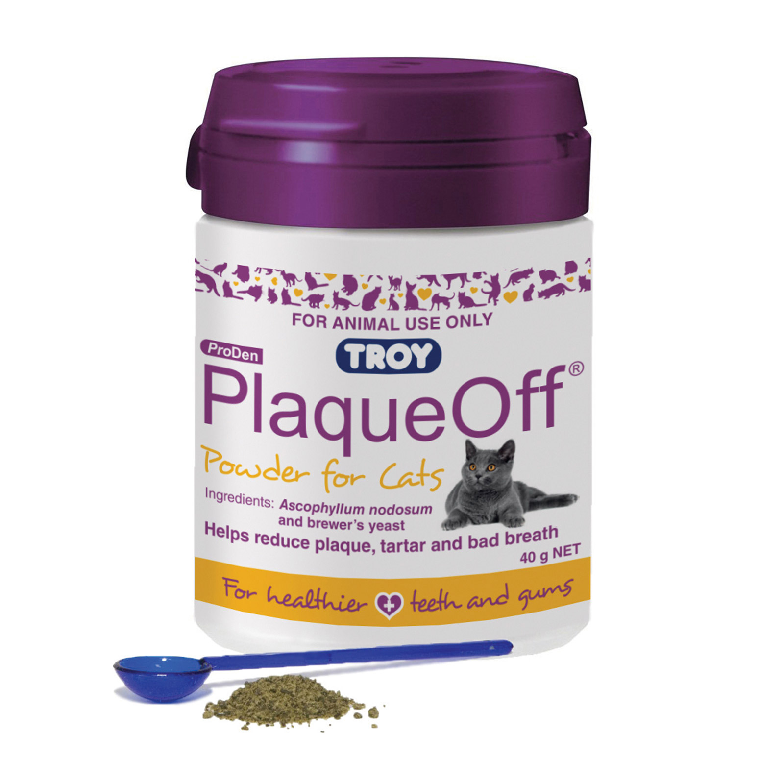 Plaqueoff Powder For Cats 40 Gm-image-21625