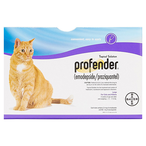 Profender For Large Cats (1.12 Ml) 11-17.6 Lbs 3 Pipettes-image-20960