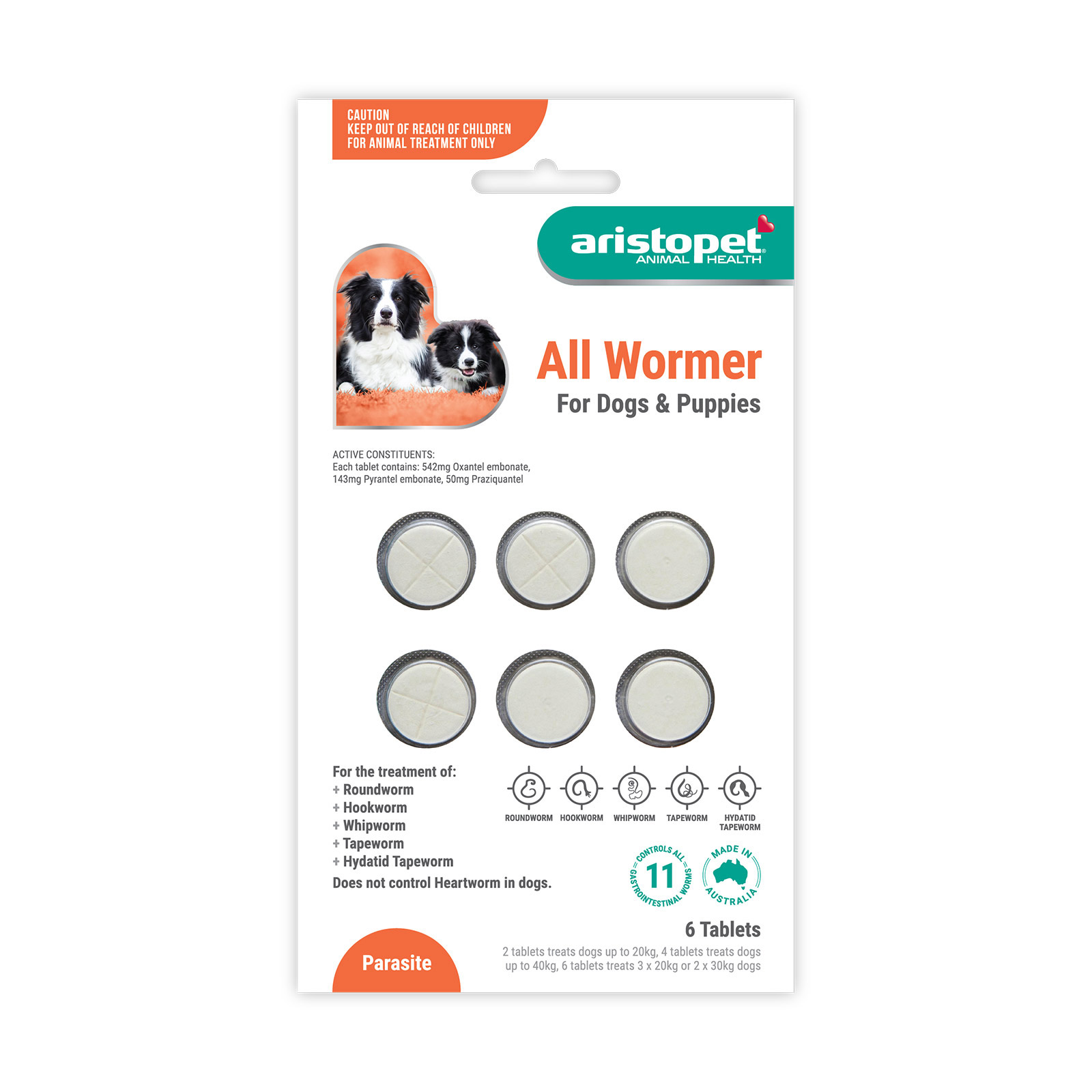 Aristopet Allwormers For Dogs/Puppies 6 Tablet-image-21637