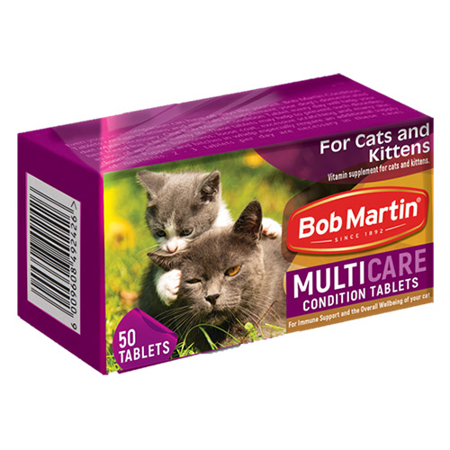 Bob Martin Multicare Condition Tablets For Cats & Kittens 50 Tablets-image-21328