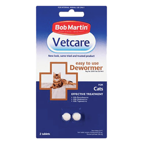 Bob Martin Vetcare Dewormer For Cats 2 Tablets-image-21333