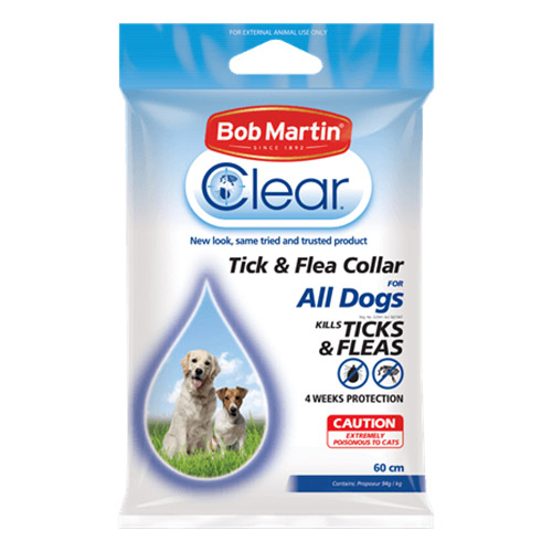 Bob Martin Clear Tick & Flea Collar For All Dogs 60cm 1 Pack-image-21337