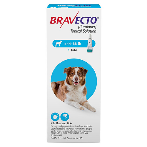 Bravecto Topical For Large Dogs (44 - 88 Lbs) Blue 1 Dose-image-10393