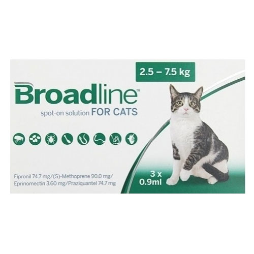 Broadline Spot-On For Large Cats 5.5 To 16.5 Lbs 3 Pack-image-9874