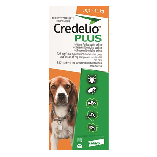 Credelio Plus For Medium Dog 5.5-11kg Orange 12 Chews-image-21101