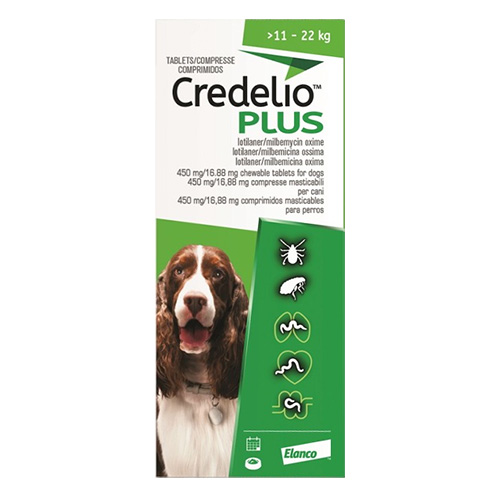 Credelio Plus For Large Dog 11-22kg Green 6 Chews-image-21102