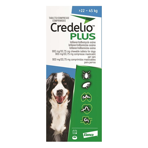 Credelio Plus For Extra Large Dog 22-45kg Blue 6 Chews-image-21104