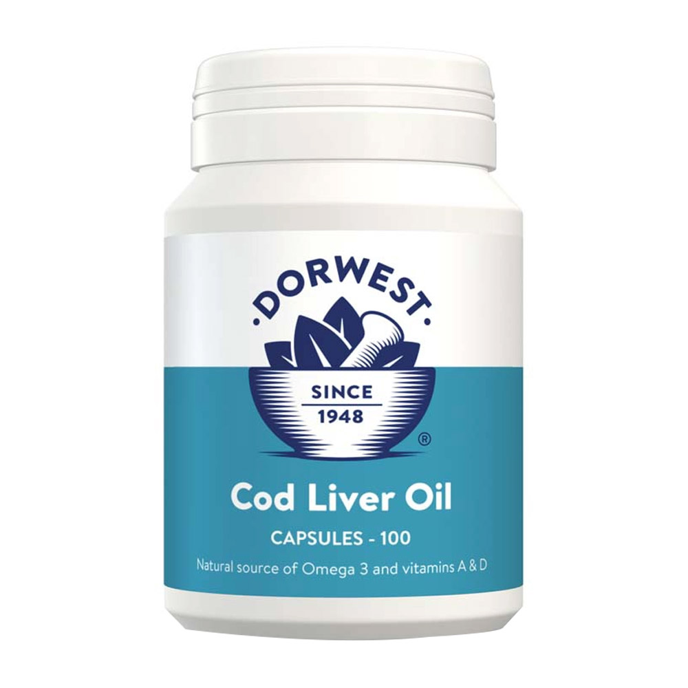 Dorwest Cod Liver Oil Capsules For Dogs And Cats 100 Capsule-image-21467