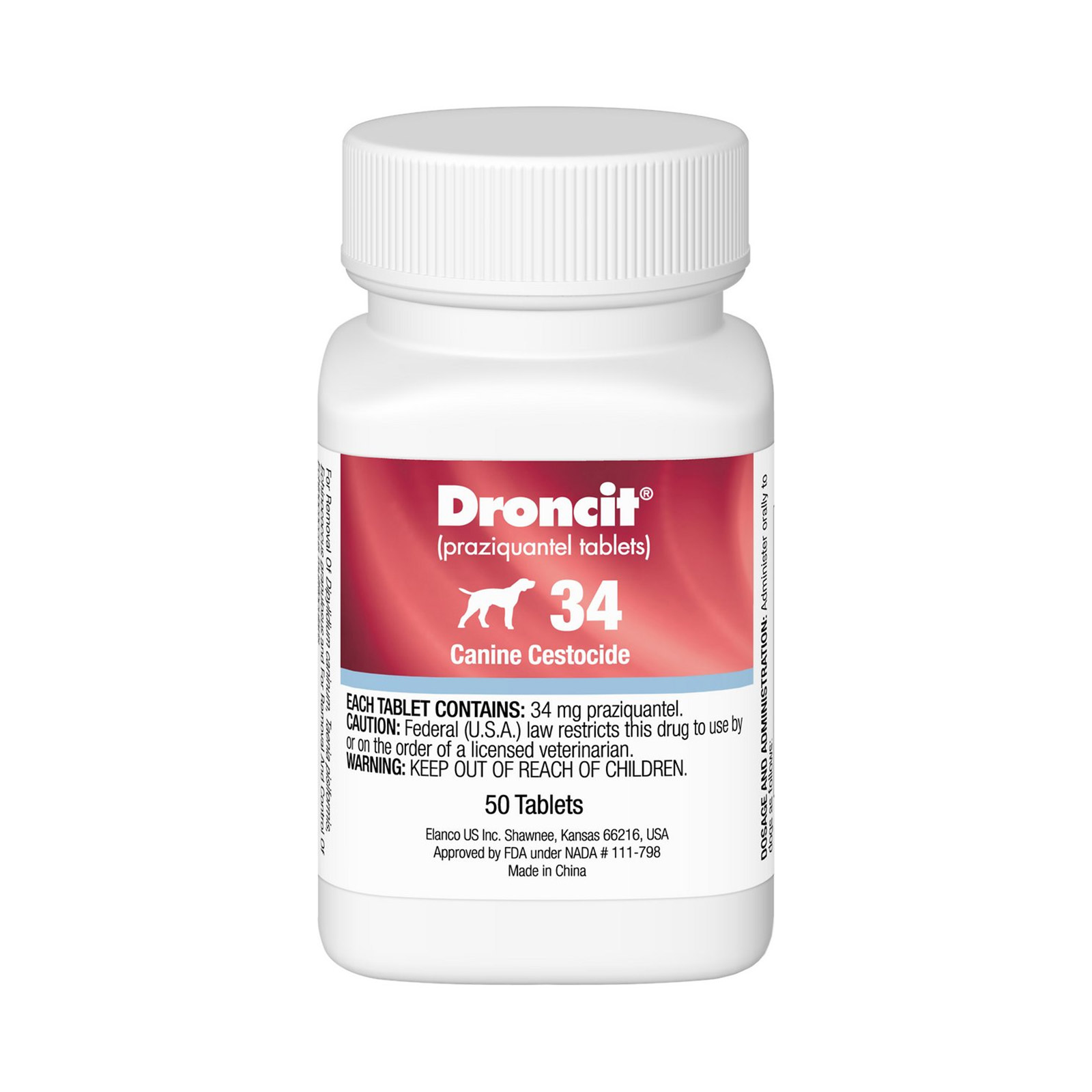 Droncit Tapewormer For Dogs & Cats 1 Tablet-image-21464