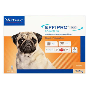 Effipro Duo Spot- On for Small Dogs up to 22 lbs