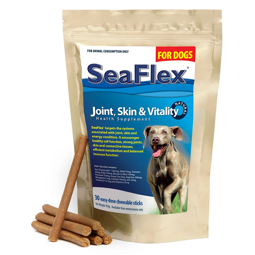Seaflex Joint, Skin & Vitality Health Supplement For Dogs 450gm (30 Sticks) 1 Pack-image-21412
