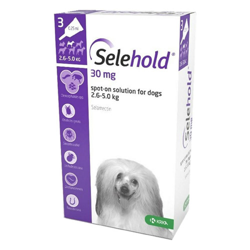 Selehold For Very Small Dogs 5.5-11lbs (Purple) 30mg/0.25ml 12 Pack-image-21201