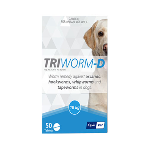 Triworm-D Tablets for Dog Supplies