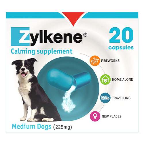 Zylkene Calming Supplement For Medium Dogs 225mg 20 Capsule-image-21292