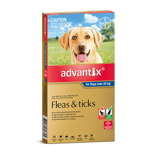 K9 Advantix For Extra Large Dogs Over 25kg (Blue) 4 Pack-image-9507