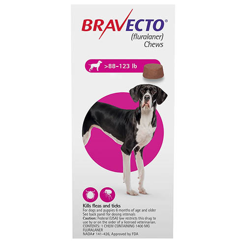 bravecto large dog 2 pack