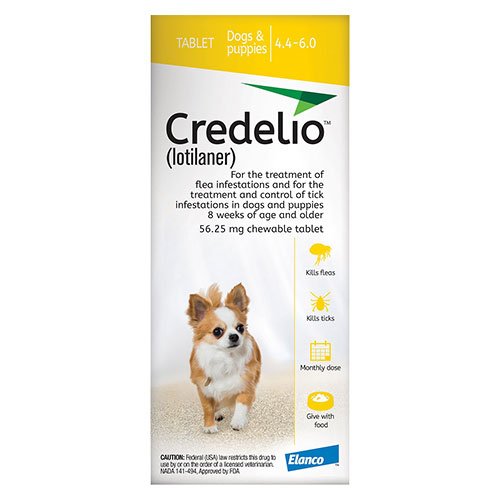 Credelio For Dogs 04 To 06 Lbs (56.25 Mg) Yellow 12 Doses-image-20410