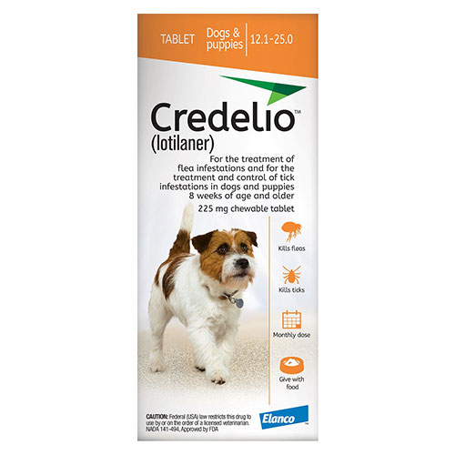 Credelio For Dogs 12 To 25 Lbs (225mg) Orange 12 Doses-image-20416