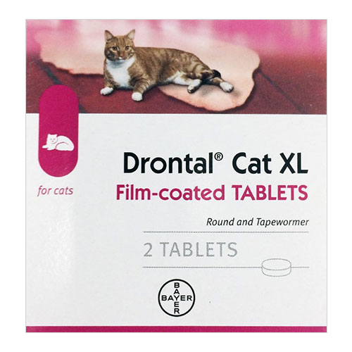 Drontal Wormers For Large Cats 6kg 2 Tablets-image-9721