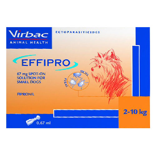 Effipro Spot-On Solution For Small Dogs (2-10 Kg) 12 Pipettes-image-9774