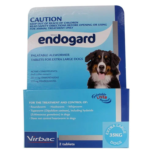 Endogard For Extra Large Dogs 35kg (Blue) 2 Tablets-image-9479