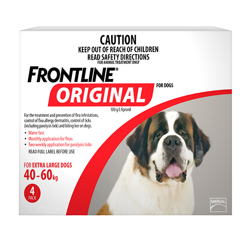 Frontline Original For Extra Large 40-60 Kg (Red) 12 Pipettes-image-9337