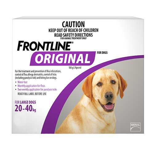 Frontline Original For Large Dogs 20-40 Kg (Purple) 12 Pipettes-image-9335