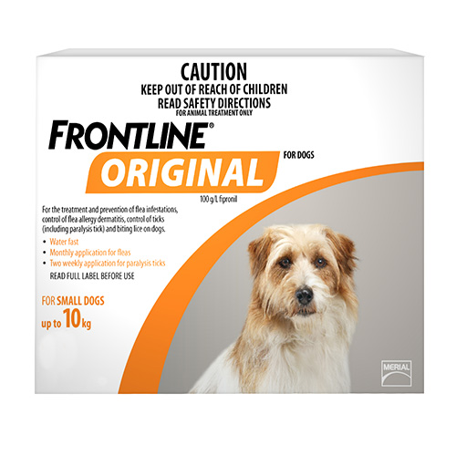 Frontline Original For Small Dogs Up To 10kgs (Orange) 12 Pipettes-image-9331