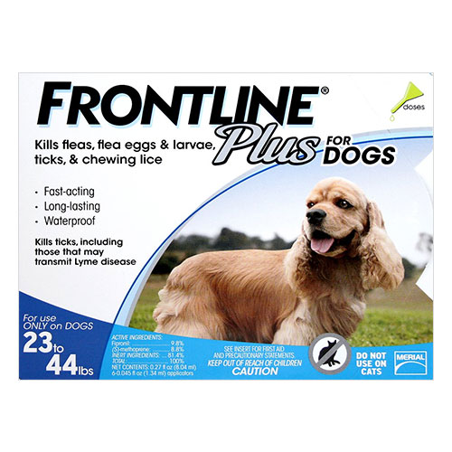 Frontline Plus For Medium Dogs 10 To 20kg (Blue) 12 Pipettes-image-9104