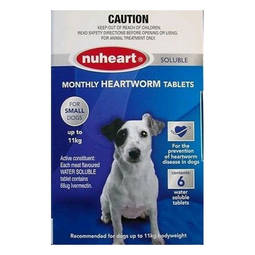 Nuheart Generic Heartgard For Small Dogs - Nuheart Up To 11Kg (Blue)