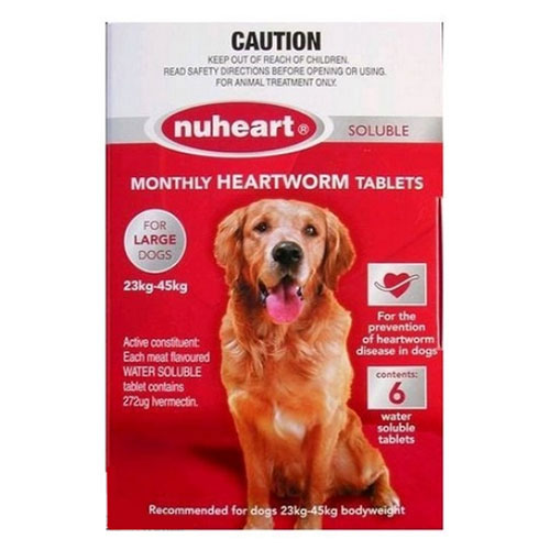 Nuheart Generic Heartgard For Large Dogs (Red) 6 Tablets-image-5639