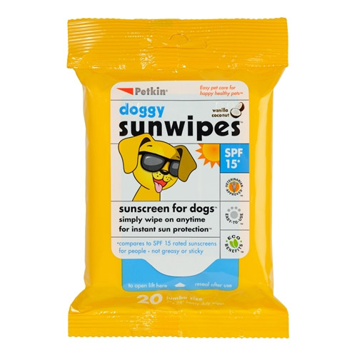 Petkin Doggy Sunwipes Spf15 Sunscreen For Dogs 1 Pack-image-21490