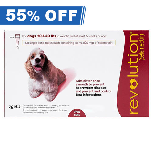 Revolution For Meduim Dogs 10.1 To 20kg (Red) 6 Pack-image-9631