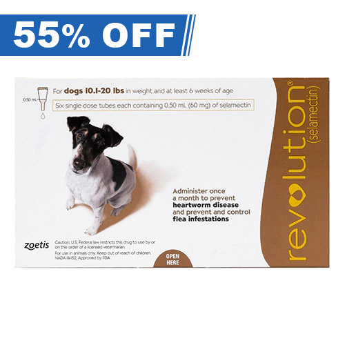Revolution For Small Dogs 5.1 To 10kg (Brown) 6 Pack-image-9613