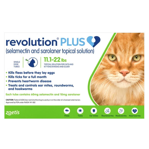 Revolution Plus For Large Cats 11-24lbs (Green) 6 Pack-image-20503