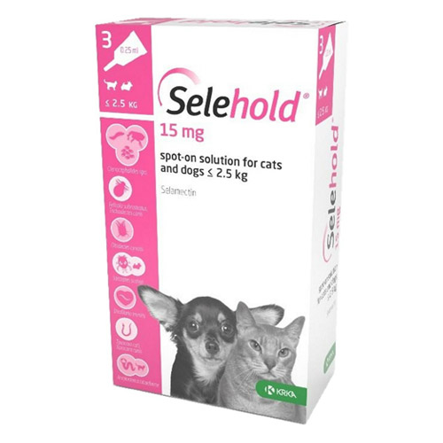 Selehold For Puppy/Kittens Upto 5.5lbs (Pink) 15mg/0.25ml 12 Pack-image-21213