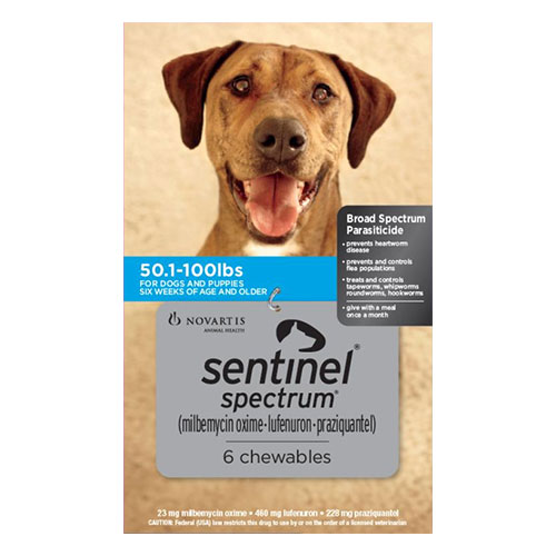 Sentinel Spectrum For Large Dogs 22 To 45kg (Blue) 6 Chews-image-7053