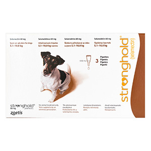 Stronghold Dogs 5.1-10.0 Kg 60 Mg (Brown) 3 Pipettes-image-10318