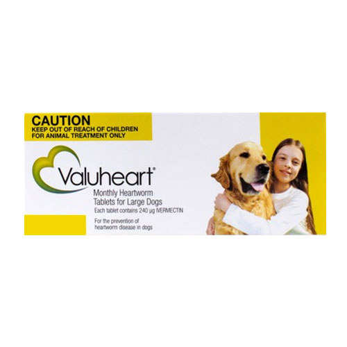 Valuheart Tablets For Large Dogs 21 To 40kg (Gold) 6 Tablets-image-5636