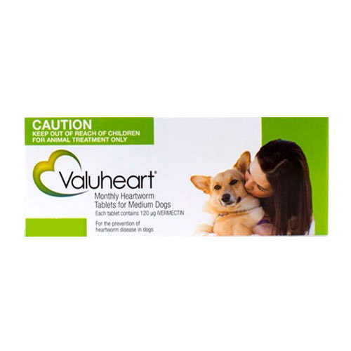 Valuheart Tablets For Medium Dogs 11 To 20kg (Green) 6 Tablets-image-5637
