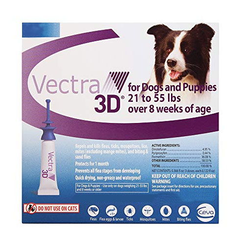 Vectra 3d For Medium Dogs 22-55lbs 12 Doses-image-20438