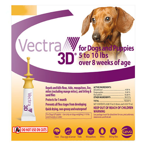 Vectra 3d For Very Small Dogs Upto 8lbs 12 Doses-image-20436